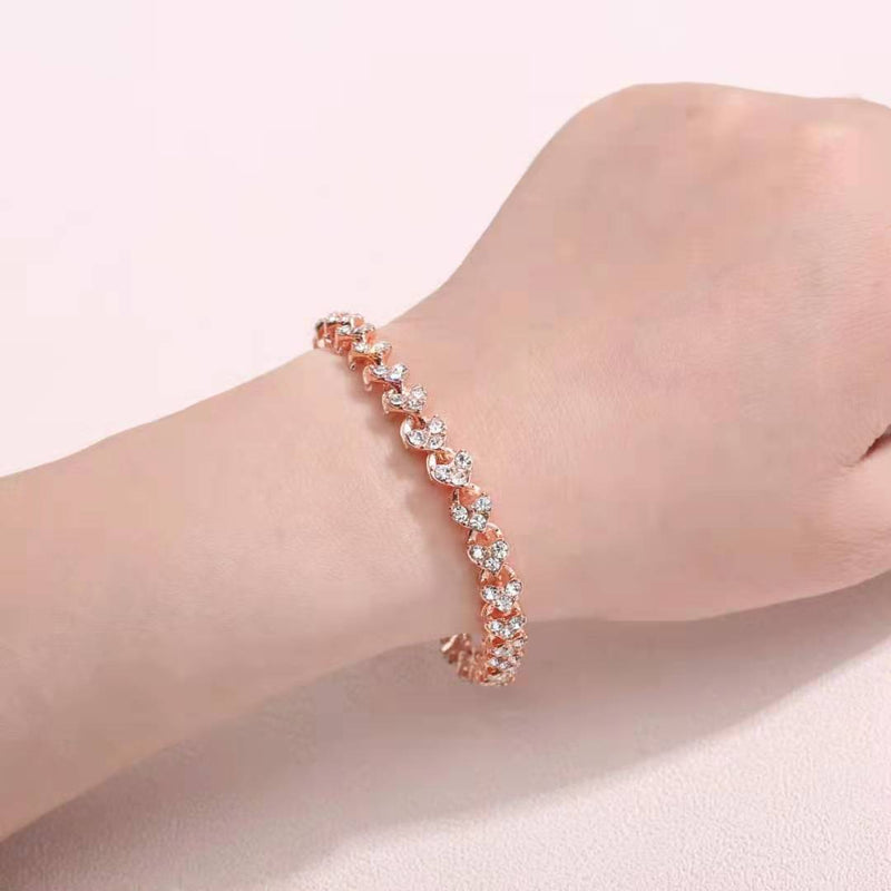 Pulseira romana com diamante.