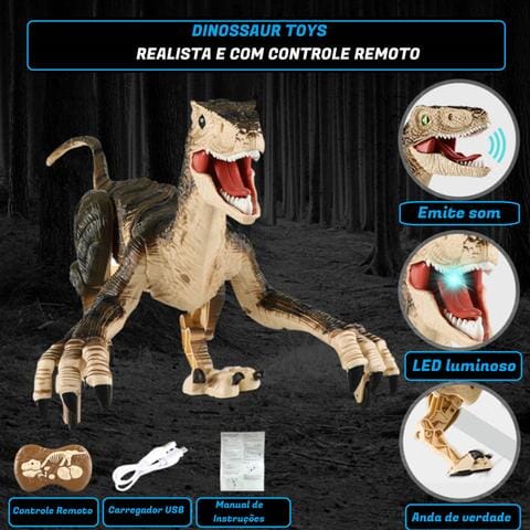 Dinossauro de Controle Remoto Ultra Realista