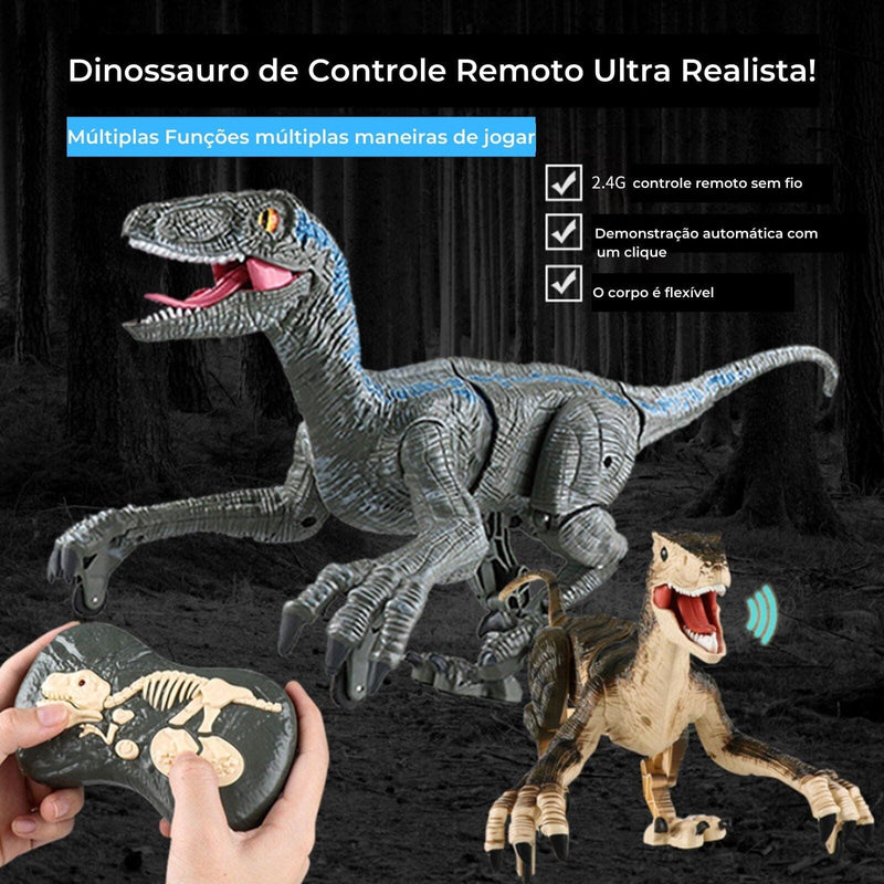 Dinossauro de Controle Remoto Ultra Realista
